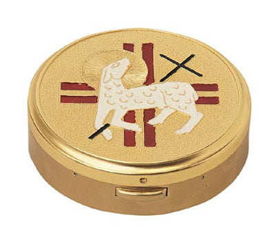 Hospital Pyx with Lamb & Cross Lid