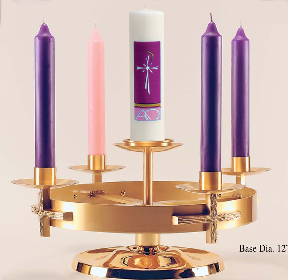 Bronze Table Advent Wreath no. 85AD53