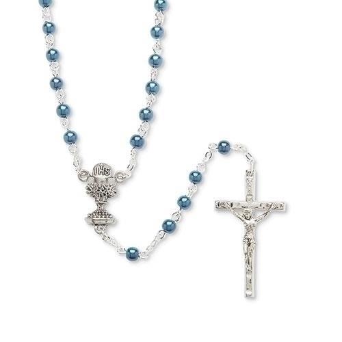 Blue 1st Communion Rosary for Boys