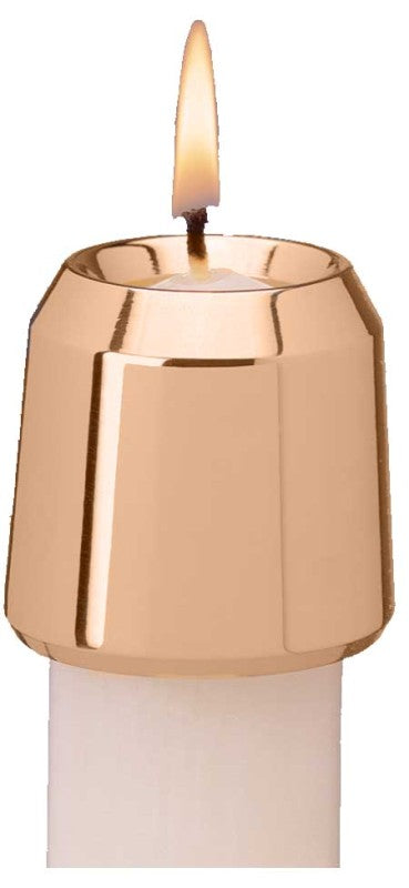 Excelsis Candle Burner (Follower) in Bronze or Brass
