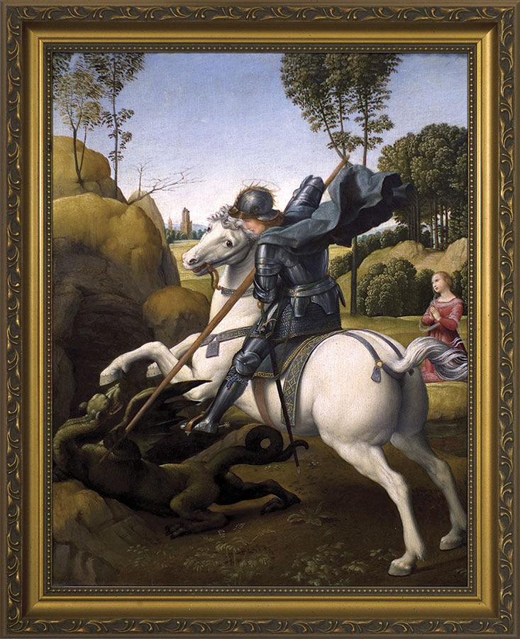 Saint George Slaying the Dragon framed print