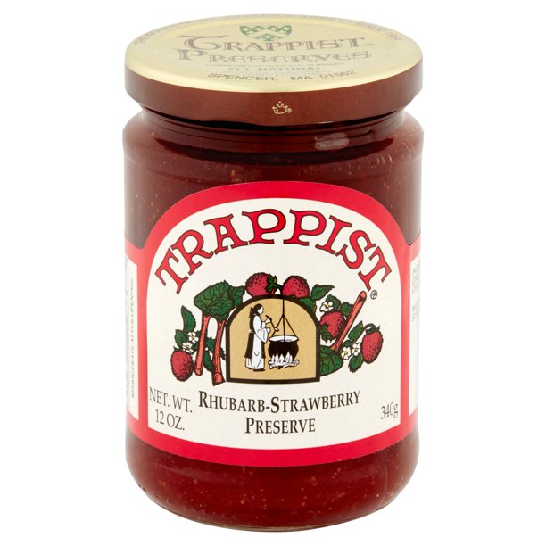 Trappist Rhubarb-Strawberry Preserves 12 oz