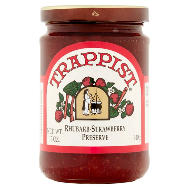 Trappist Rhubarb-Strawberry Preserves 12 oz