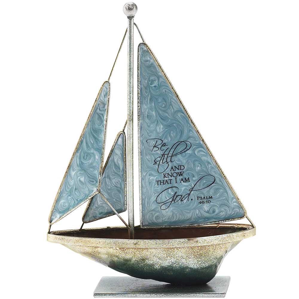 Be Still and Know I am God Sailboat Figure