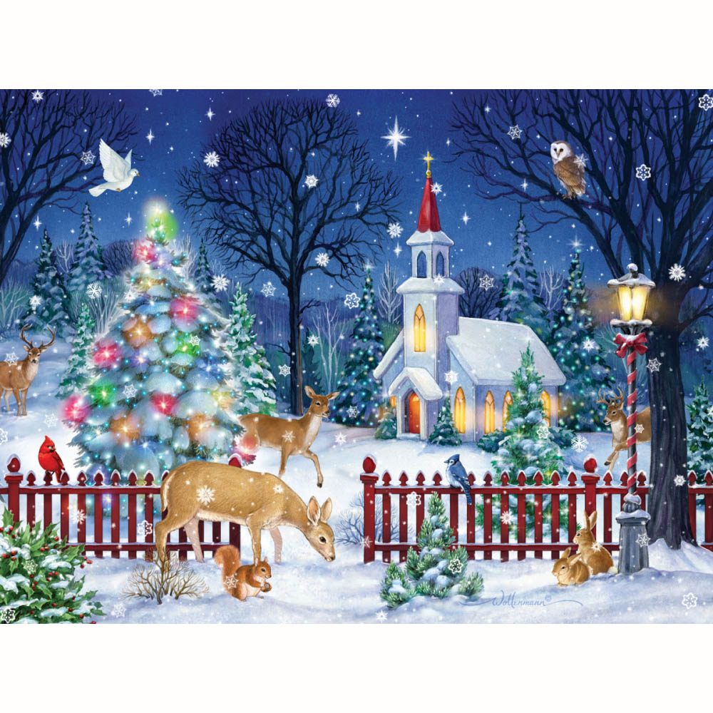 Peaceful Night Christmas Jigsaw Puzzle 550 pieces