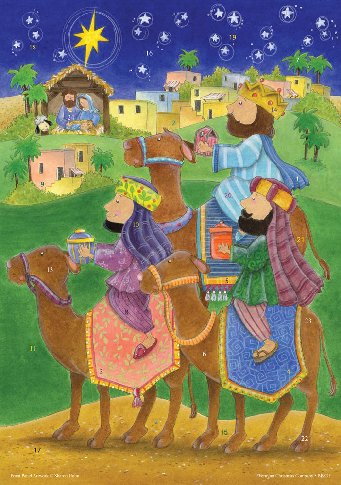 We Three Kings Advent Calendar with Envelope