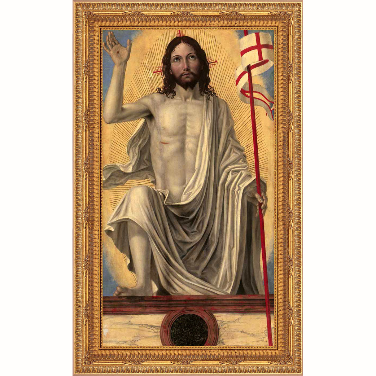 Christ Risen from the Tomb Gold Framed Giclee Print