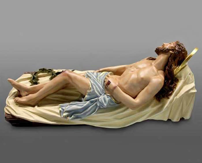 41 inch Reposed (Dead) Christ Color Statue (Made to Order)