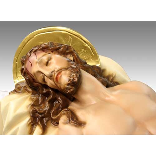 41 inch Reposed (Dead) Christ Color Statue (Made to Order)