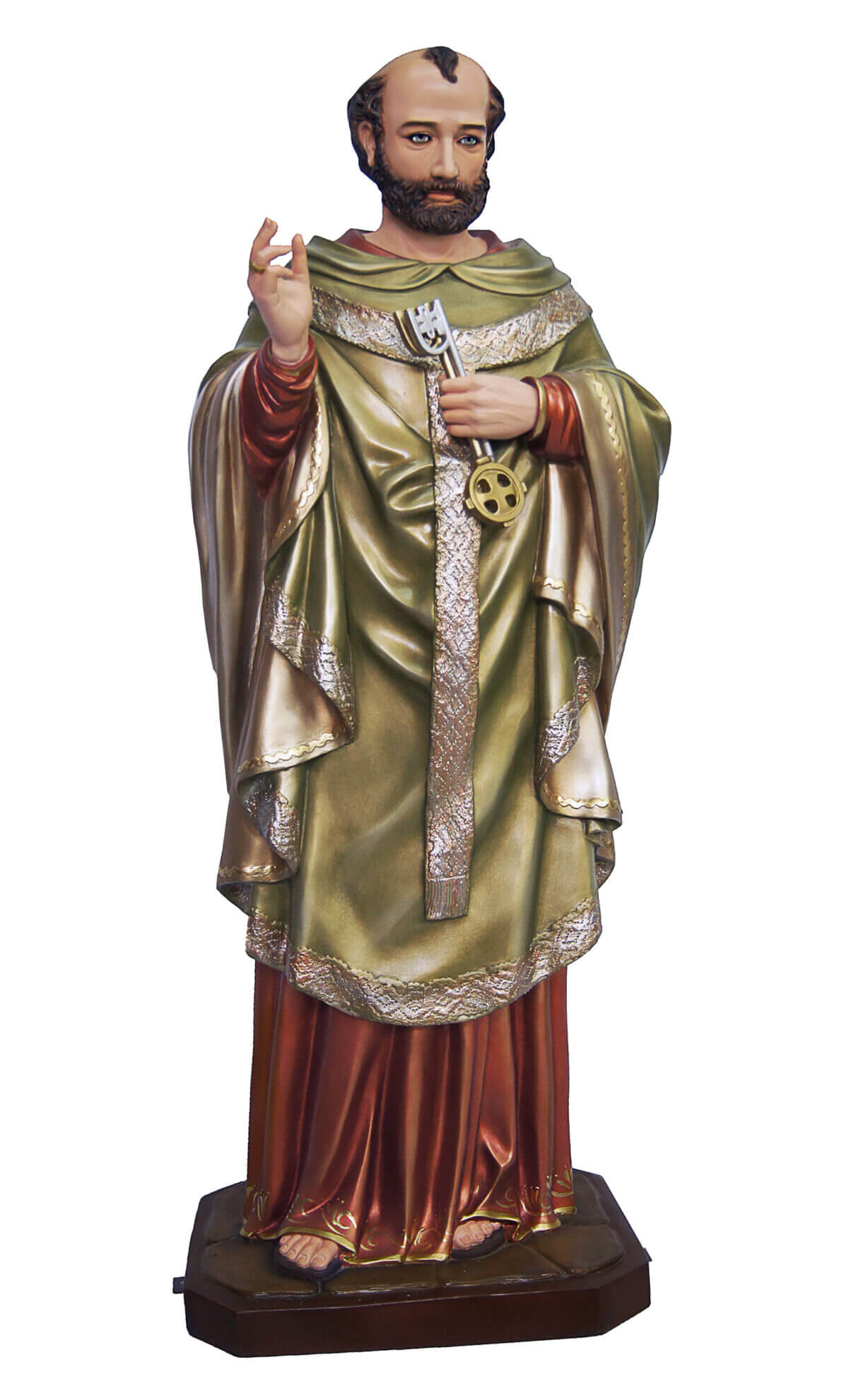 45 inch St Peter Full Color Statue 18143