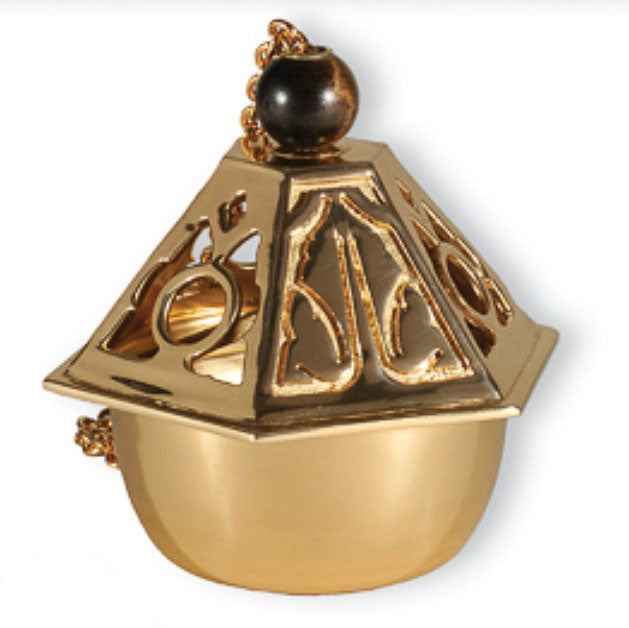 Bas-Relief Cross Censer & Boat Set 99CEN42