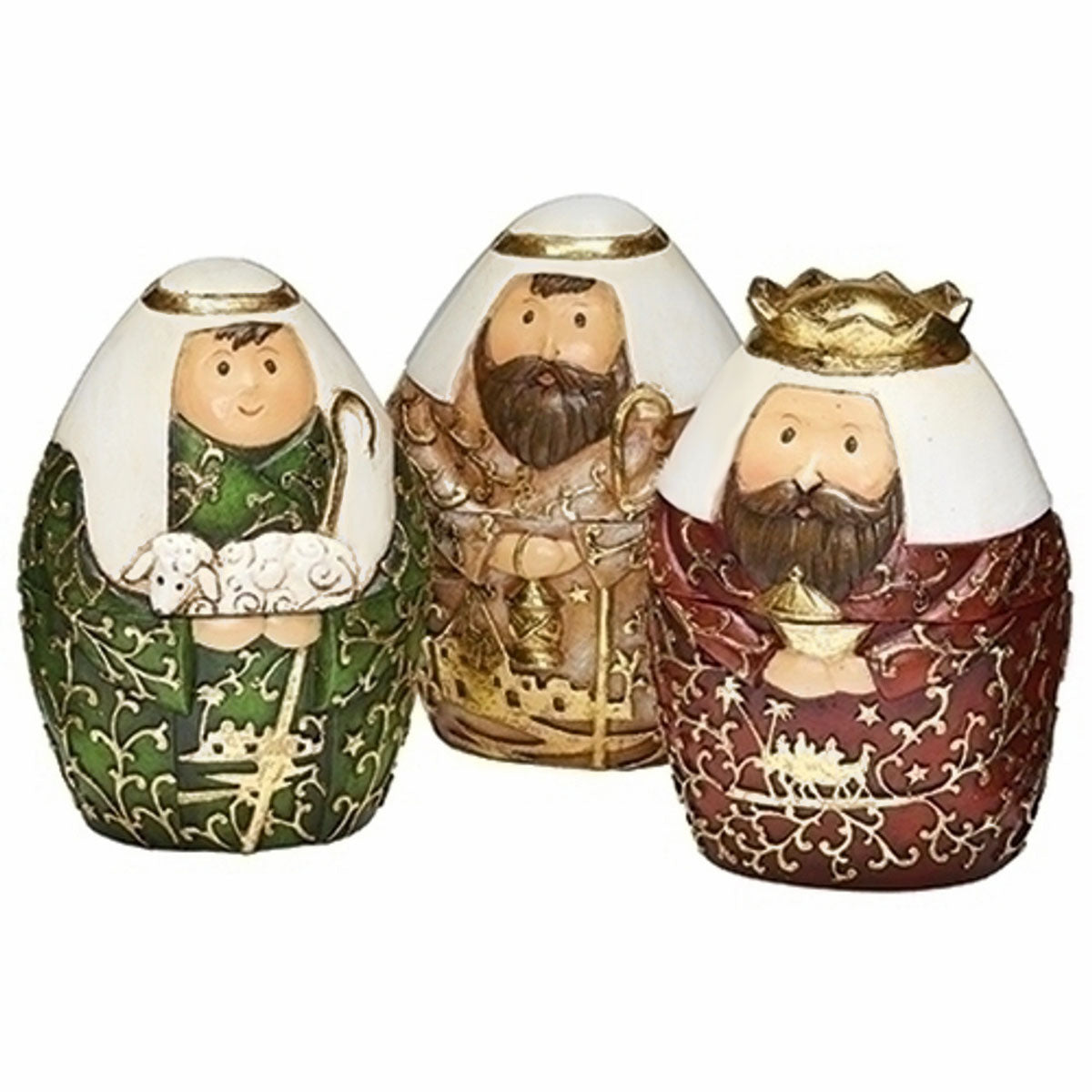 Nesting Nativity Figures 9 piece set