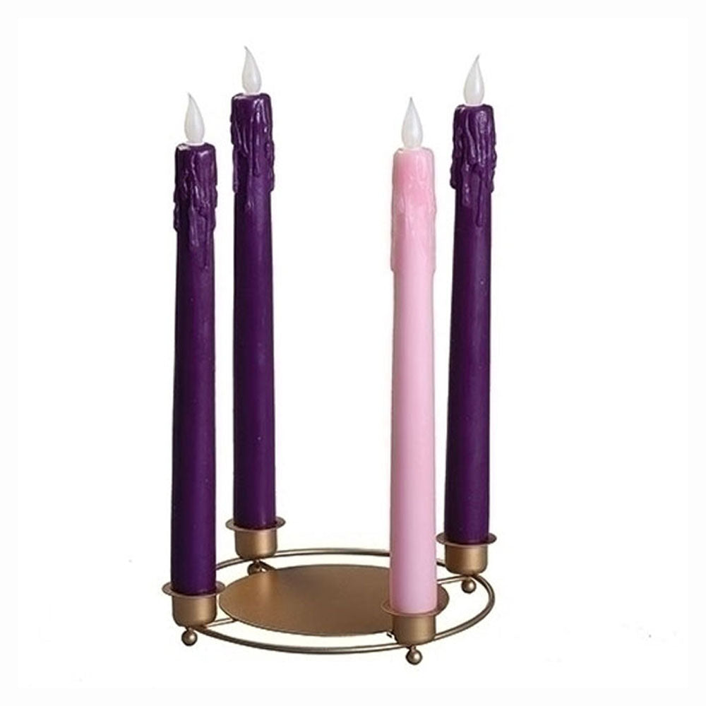 4 Taper Advent Wreath with Platform