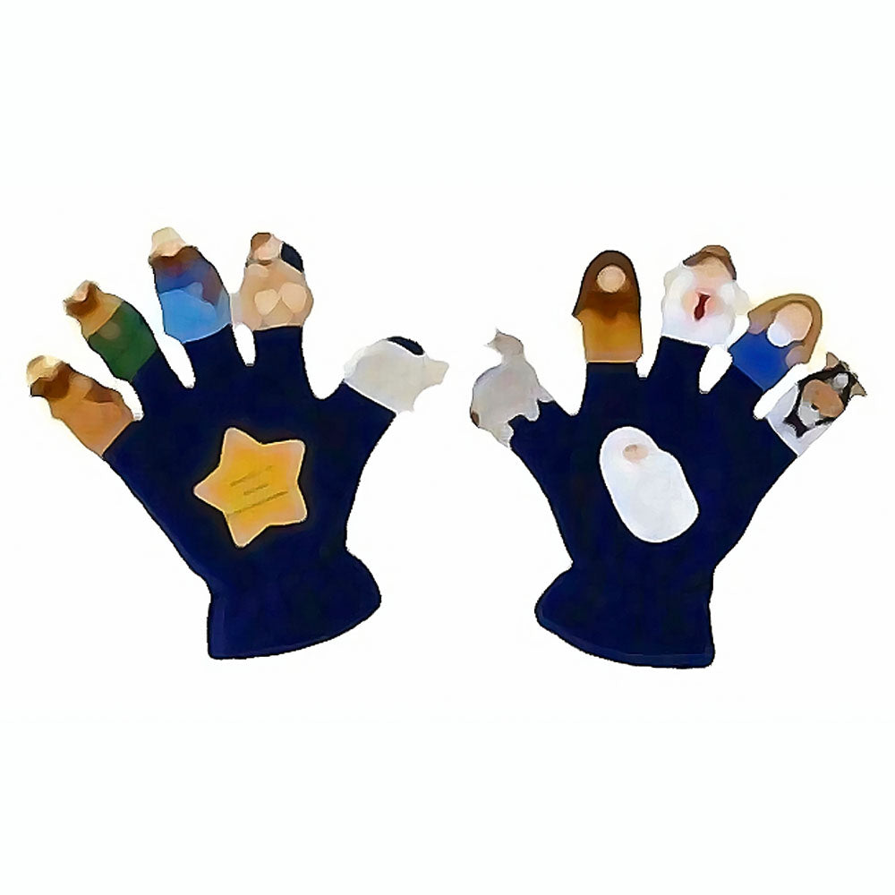 2 PC SET NATIVITY PUPPET Gloves