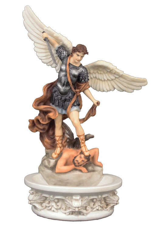 St. MIchael the Archangel Holy Water Font in Full Color