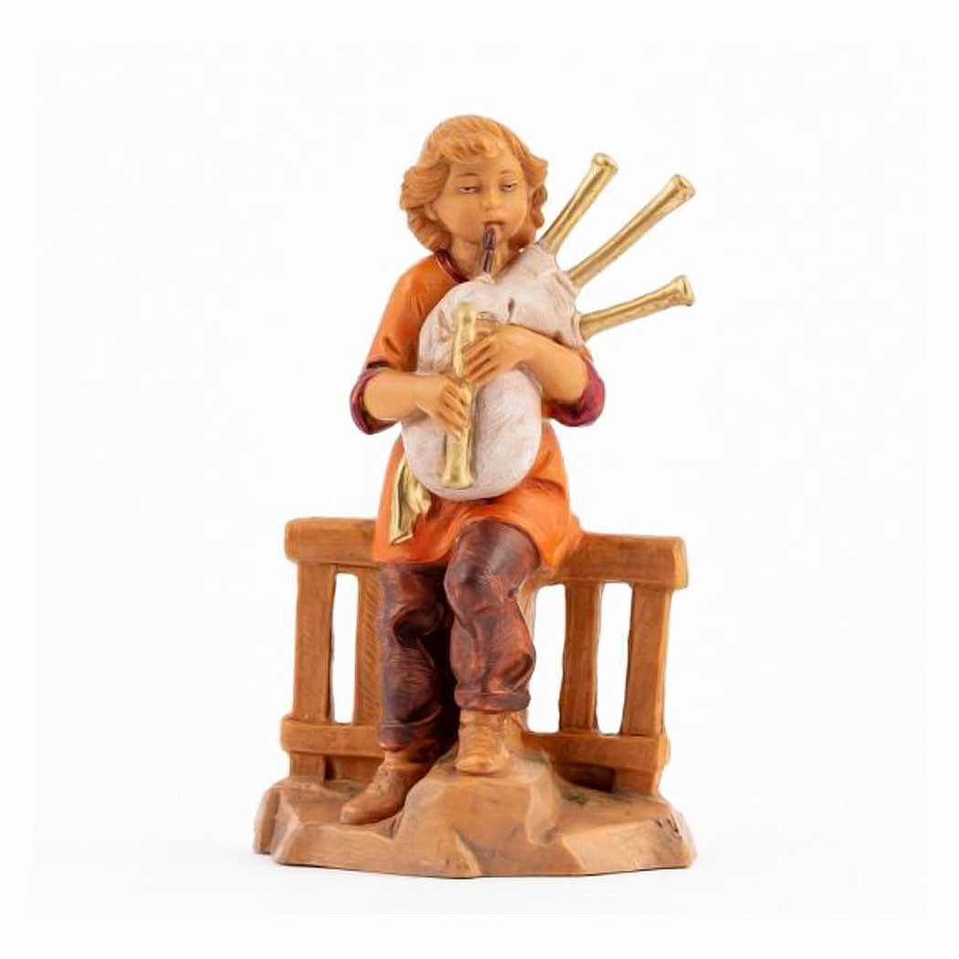 Jonas, Boy with Bagpipes Fontanini Figure 59813
