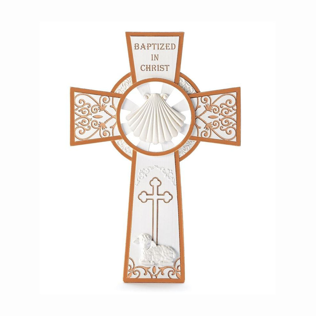 8in Baptized in Christ Wall Cross 606060