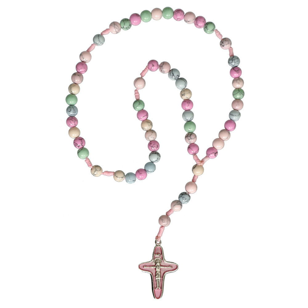 6mm Rainbow Gemstone Children’s Rosary