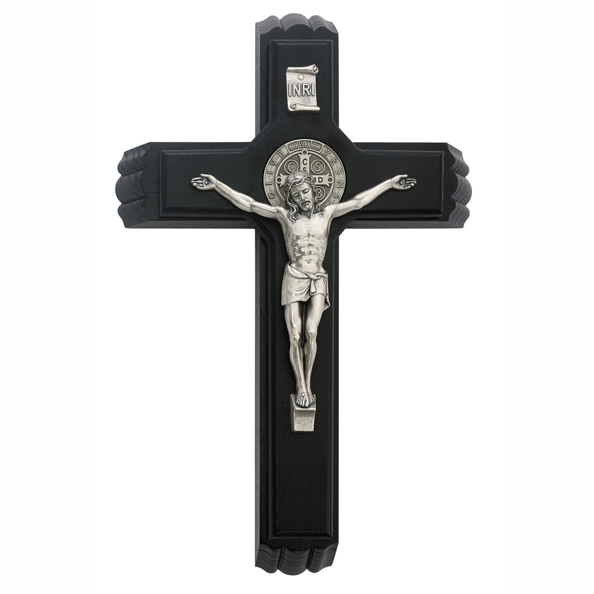 Black St Benedict Sick Call Crucifix