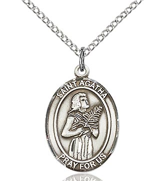 St. Agatha Medal 8003SS/18S