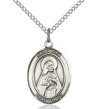 St. Rita of Cascia Medal 8094SS/18S