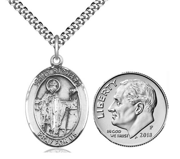 St. Richard Medal 8093SS/18S