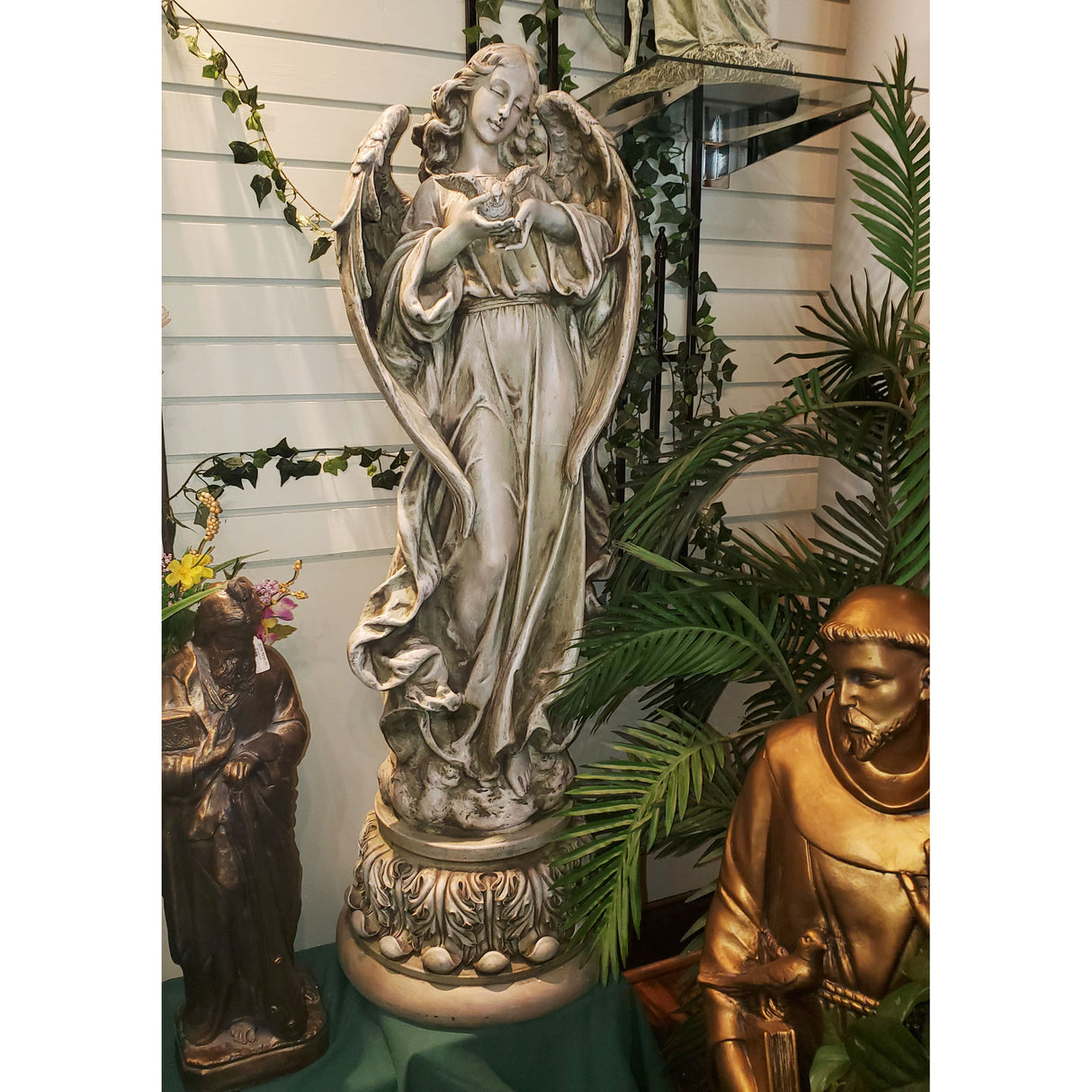 47 inch Garden Angel with Dove - no. 47624