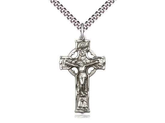 Celtic Crucifix in Sterling Silver 5440SS/24S