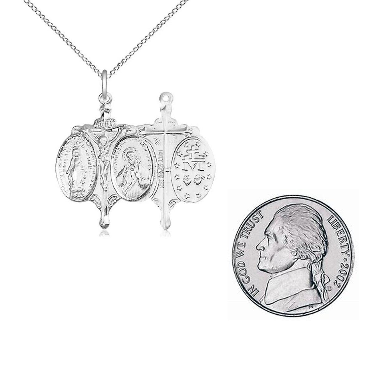 Sterling Silver Novena Pendant no. 0021SS/18SS