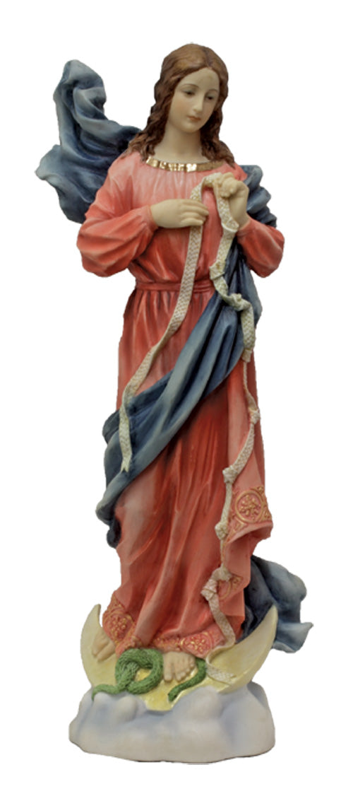 Mary, Undoer (Untier) of Knots Statue in Full Color - 8 inch