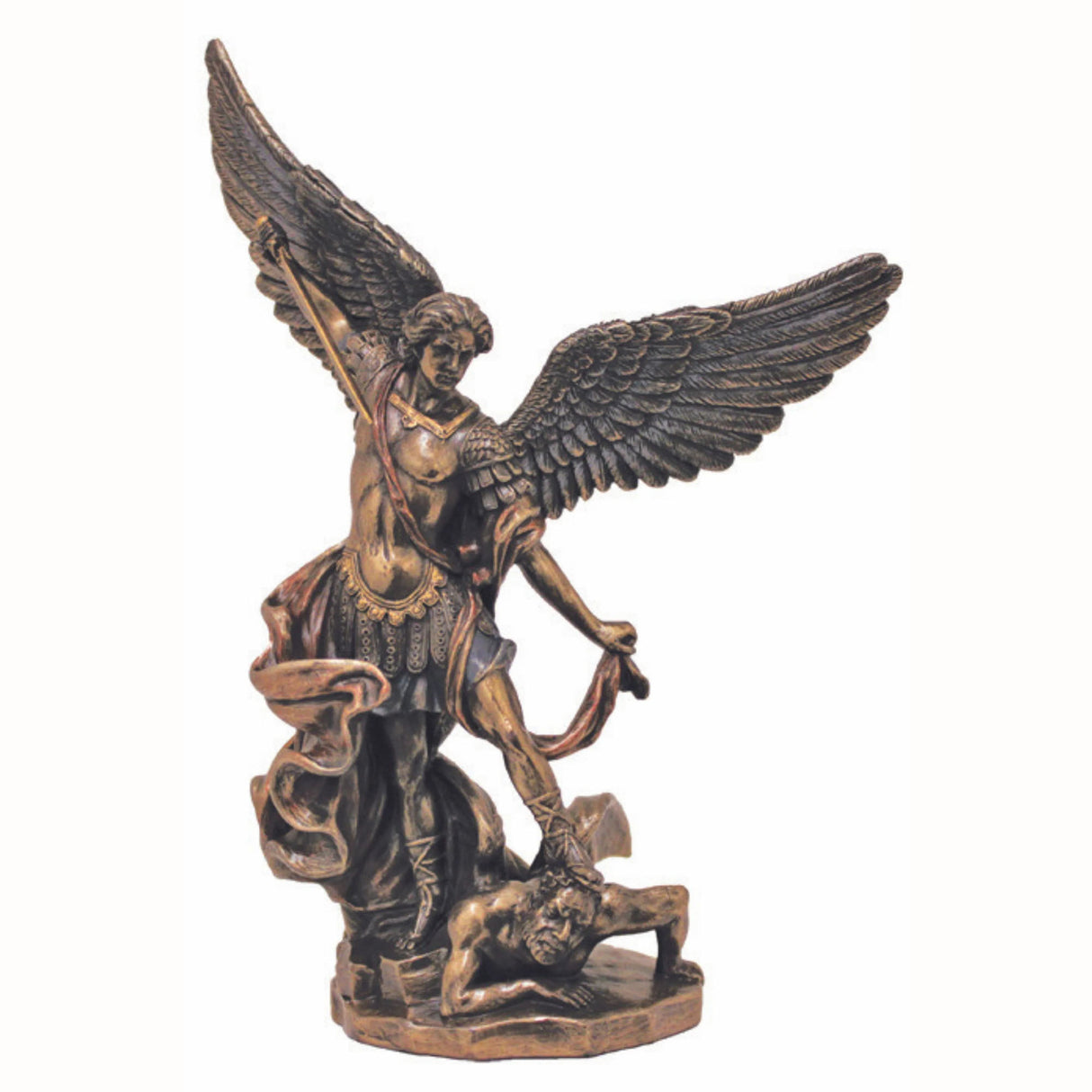 Bronze 8 inch St Michael Statue from the Veronese Collection