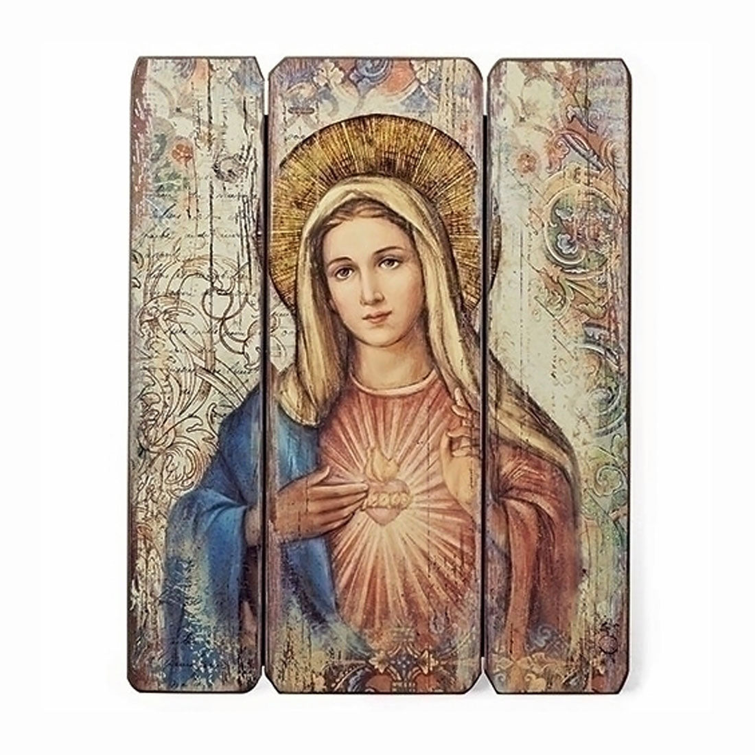 Immaculate Heart of Mary Wood Wall Panel no. 69968