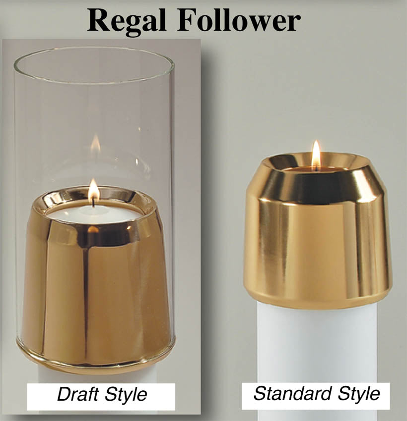 Regal Candle Follower in Bronze - no. 44CB