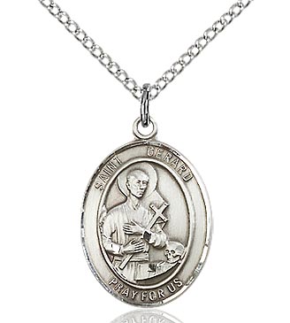 St. Gerard Majella Sterling SIlver Medal 8042SS/18S