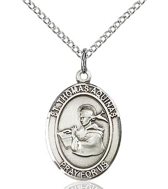 St. Thomas Aquinas Sterling Silver Medal 8108SS/18S