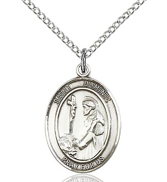 St. Dominic de Guzman Sterling Silver Medal 8030SS/18S