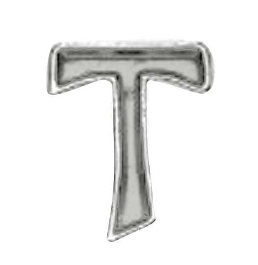 Pewter Tau Cross Lapel Pin 32-7011