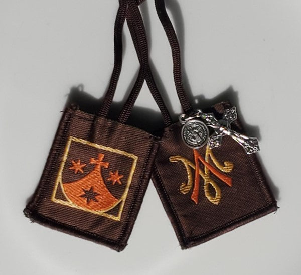 Mt. Carmel Shield Brown Scapular