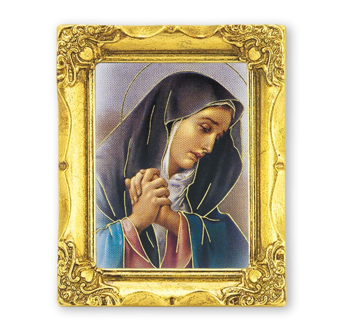 Petite 3x2 inch Mother of Sorrows Gold Framed Print
