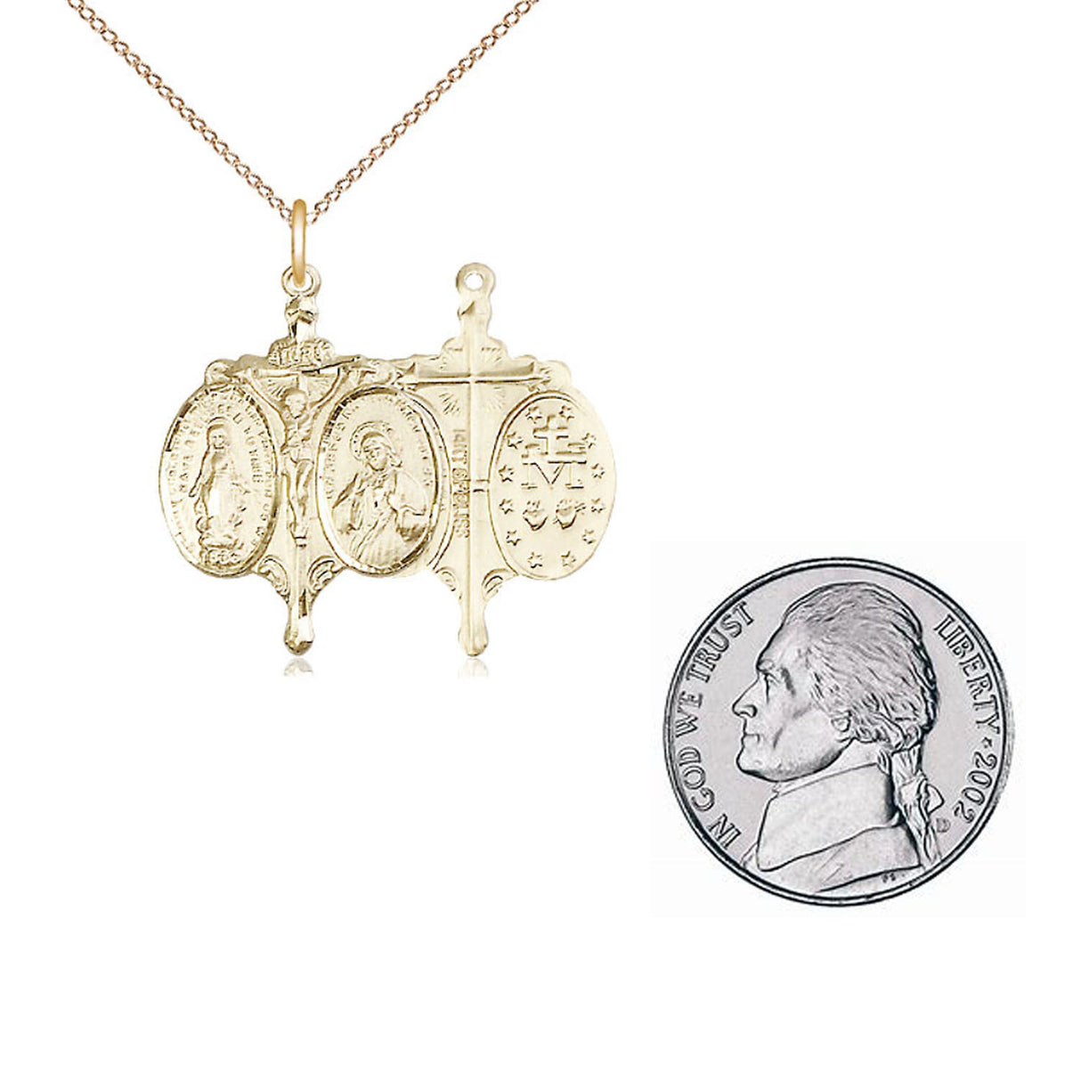 14kt Gold Filled Novena Pendant 0021GF/18G