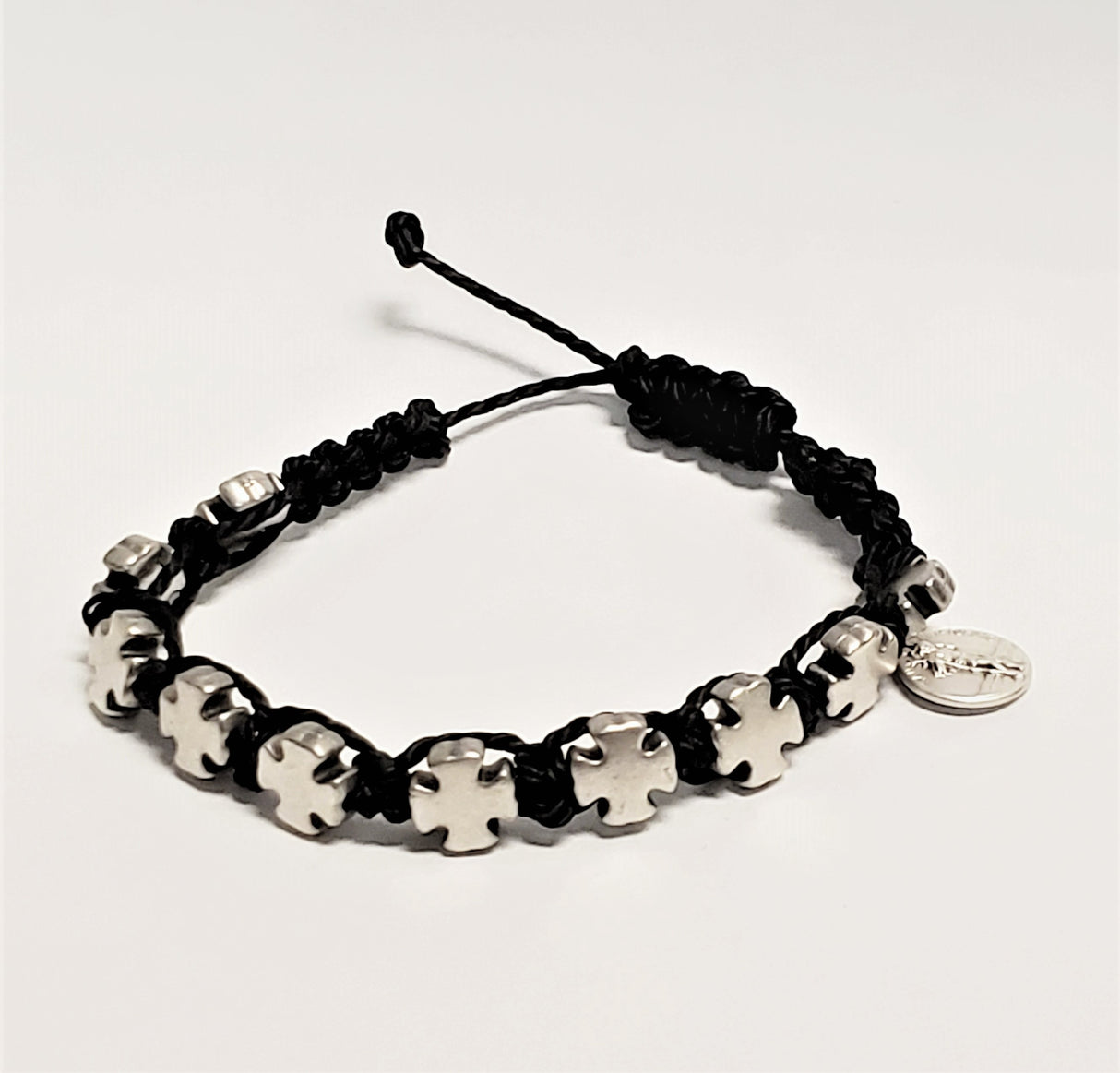 St Christopher Cord Rosary Bracelet