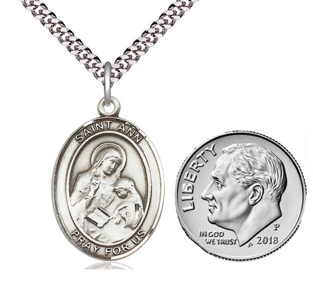 St. Ann Sterling Silver Medal 8002SS/18S