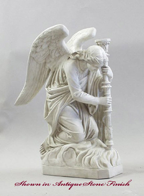 38 inch Adoration Angel w Crossed Arms Statue Left Orientation (Made to Order)