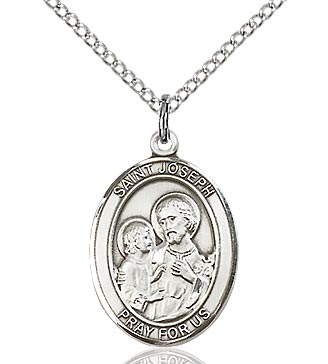St. Joseph Sterling Silver Medal 8058SS/18S
