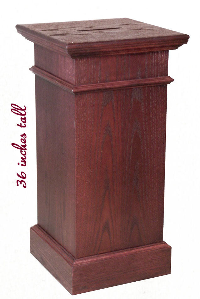 Free Standing Wood Offering Deposit Box 229