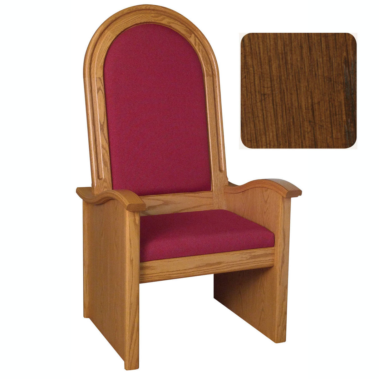 Antique Cherry 56 inch High Back Celebrant Chair 688