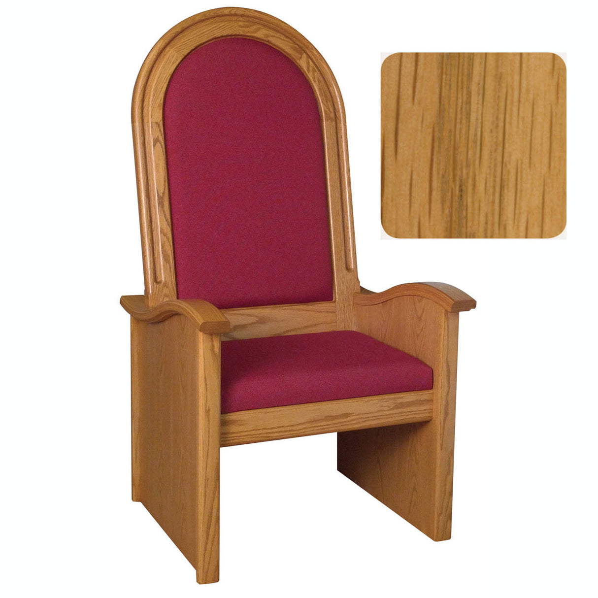 Fruitwood 56 inch High Back Celebrant Chair 688