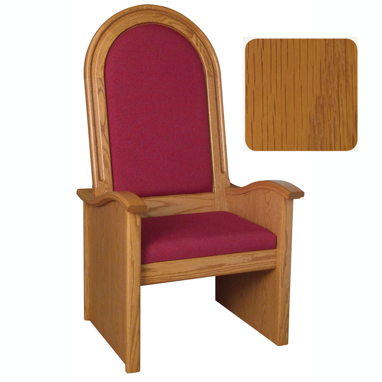 Golden Oak 56 inch High Back Celebrant Chair 688
