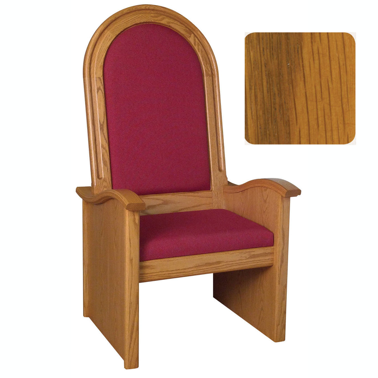 Harvest Oak 56 inch High Back Celebrant Chair 688