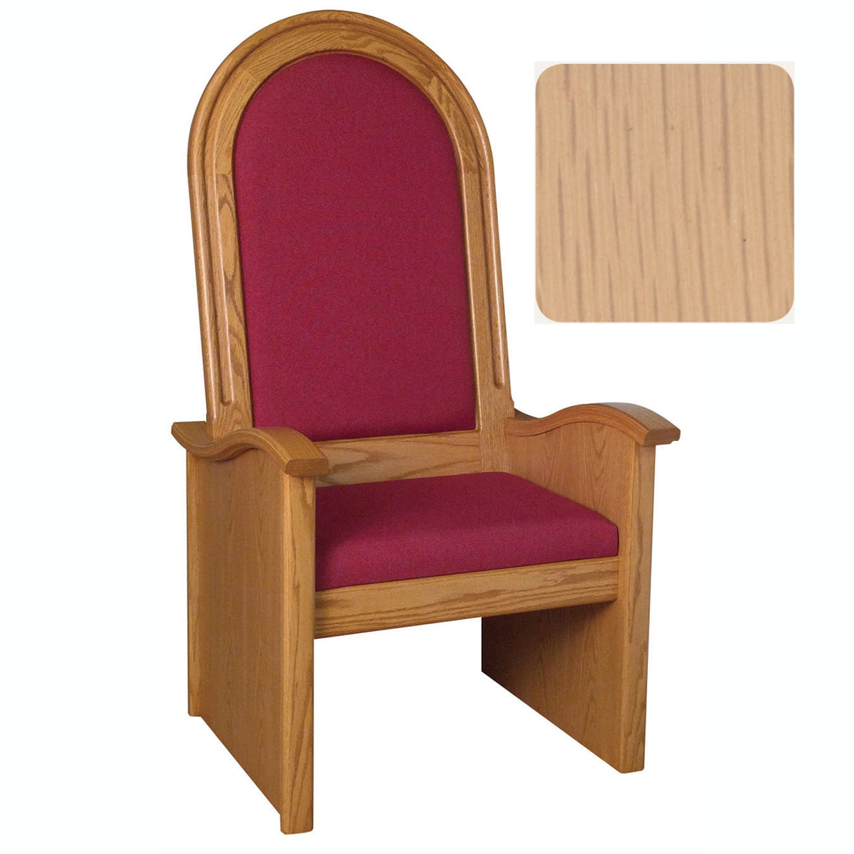 Limed Oak 56 inch High Back Celebrant Chair 688